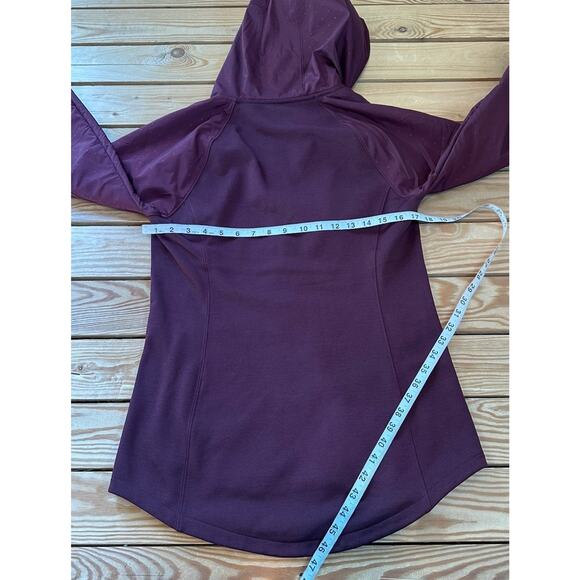 The North Face Hooded Jacket Polka Dot Size Medium Women’s Maroon Full Zip - Picture 7 of 8